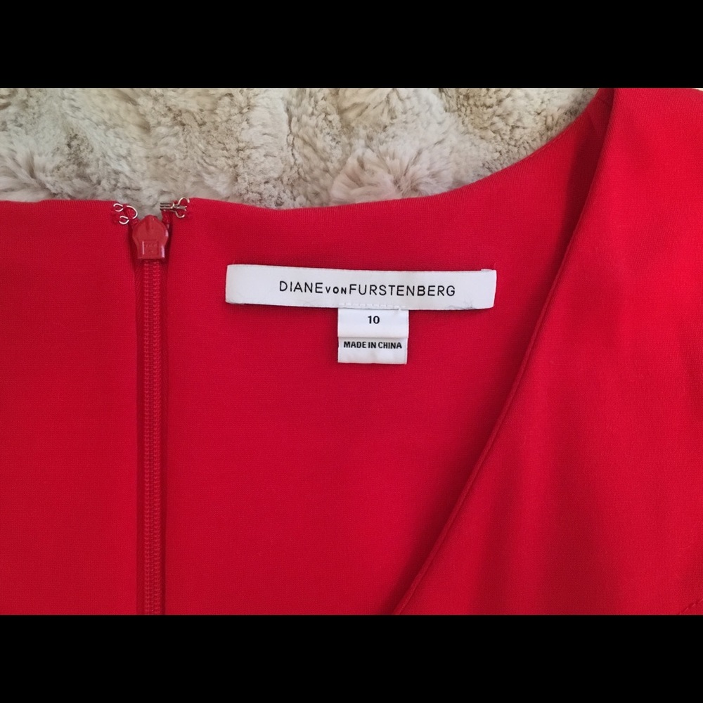 NWOT Diane Von Furstenberg Red Dress